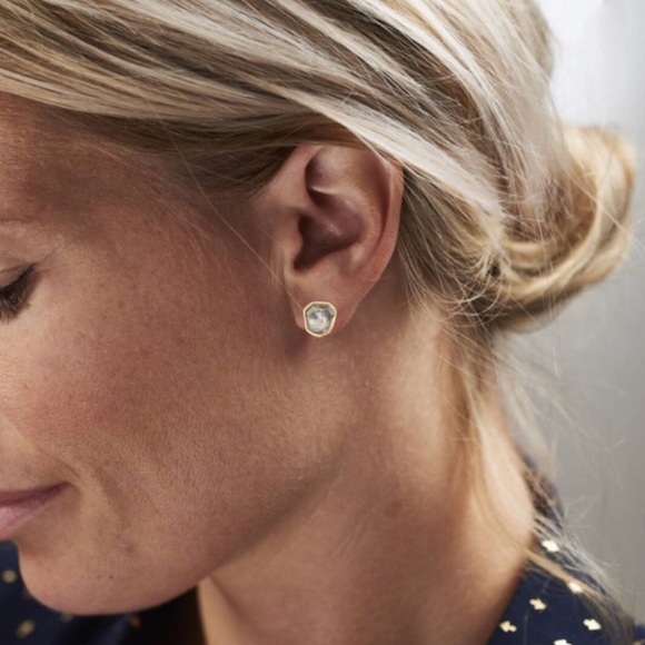 ALEXIS BITTAR • Jagged Marquis Cluster Crystal Stone Ear Jackets Earrings - Picture 10 of 11